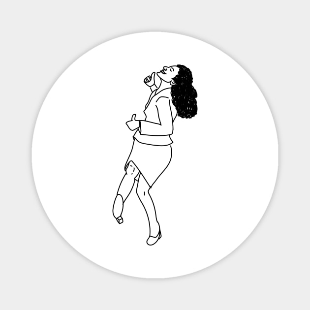 Elaine Dancing Meme Magnet by Meme Gifts